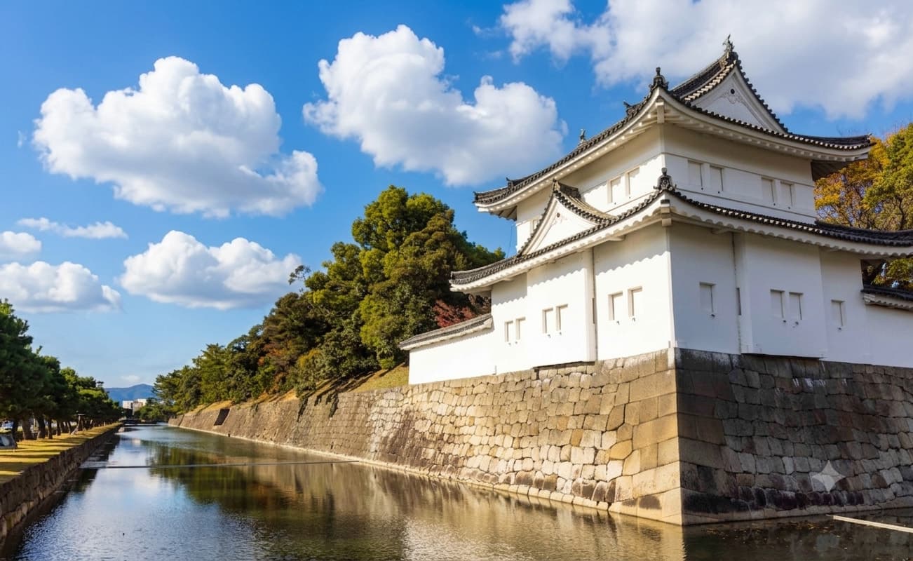 The gilded Karamon Gate of Nijo Castle, Kyoto